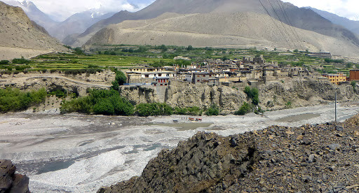 Kagbeni in mustang region of nepal